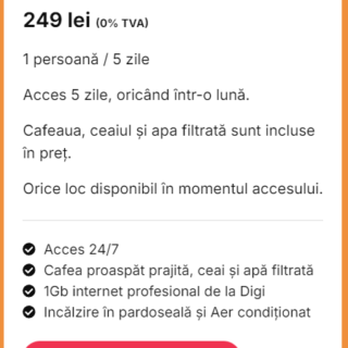 5 Days Pass Coworkperativa.ro