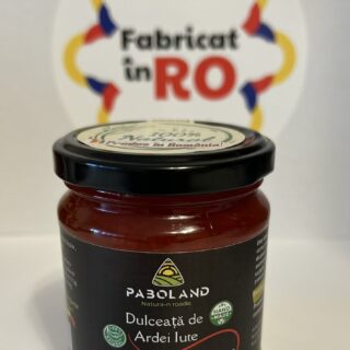 Dulceață de ardei iute Paboland este un condiment delicios, perfect pentru a adăuga o notă picantă preparatelor tale.
