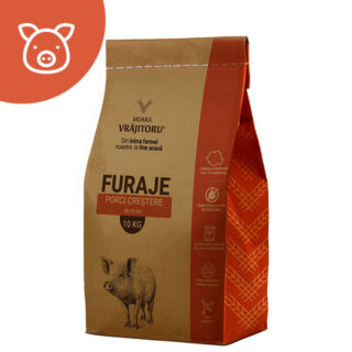 Furaj pentru porci destinat creșterii sănătoase și eficiente. Formula echilibrată asigură nutrienții necesari pentru