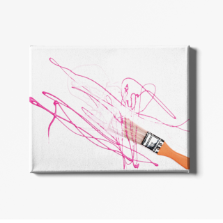 Tablou canvas Haos Creativ, o piesă de artă modernă ce aduce un strop de originalitate în orice încăpere. Realizat cu