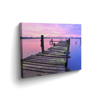 Tablou canvas cu design modern, reprezentând un ponton. Ideal pentru decorarea pereților din living, birou sau spații