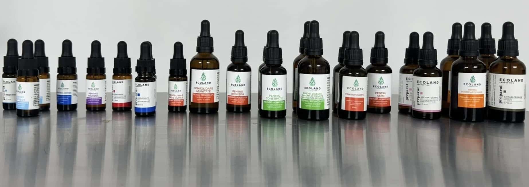 uleiuri naturale esentiale Ecoland Production gama