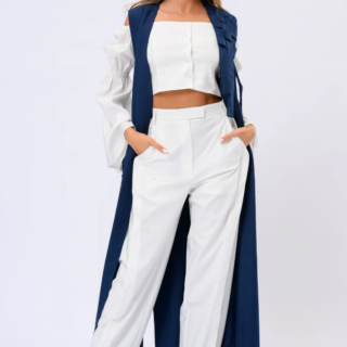 Descoperă vesta dama lunga Petra Long Vest, perfectă pentru primăvară. Fabricată din materiale ușoare și respirabile,