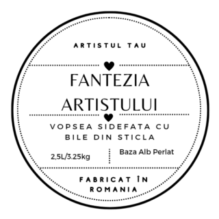 Vopsea sidefata - fantezia artistului