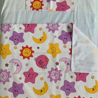 Lenjerie patut bebelusi , multicolora model Stelute