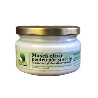 Mască elixir pentru păr și scalp, formulată pentru a revitaliza și hrăni părul tău. Această mască oferă un tratament