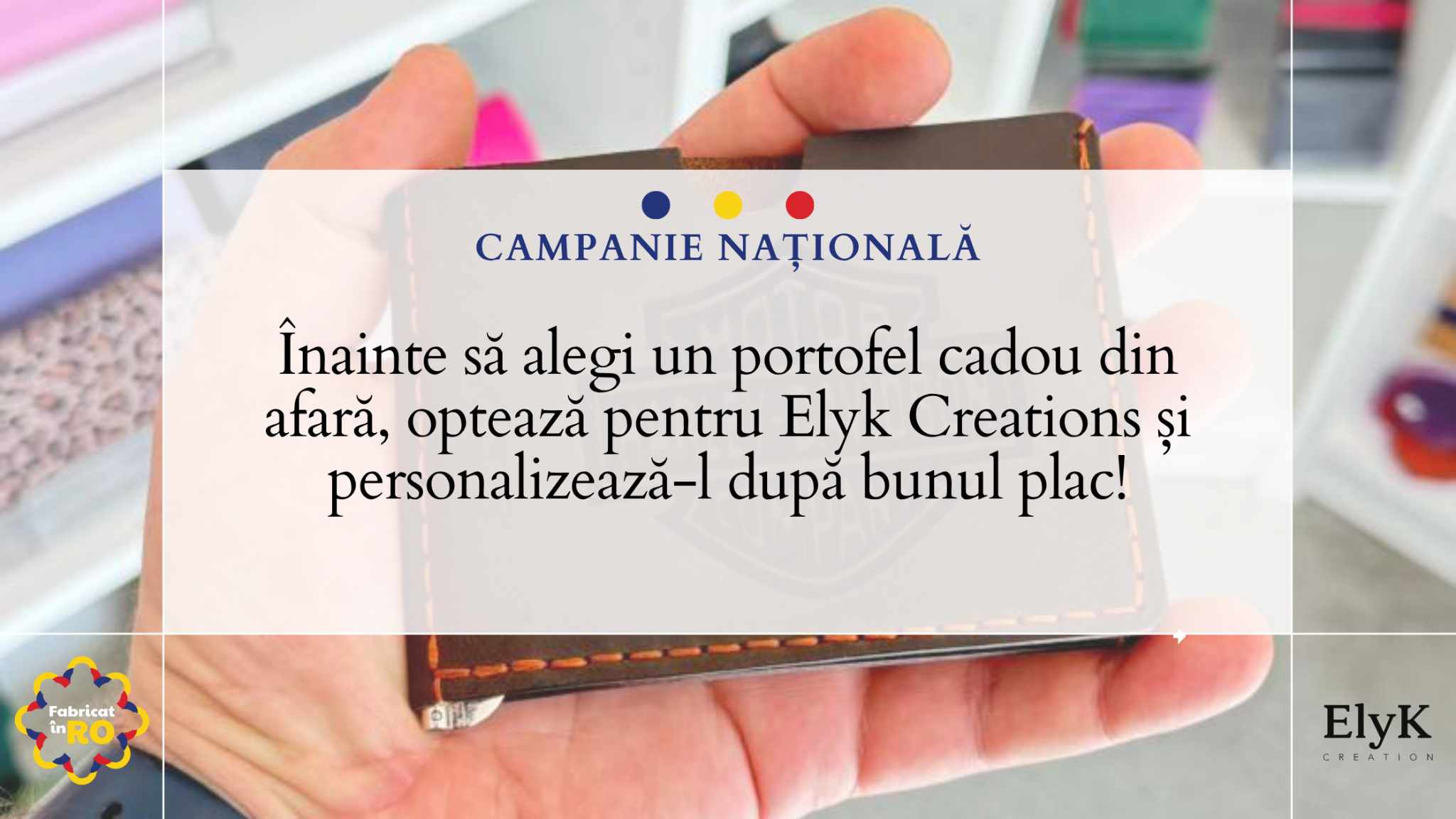 portofel barbati piele personalizat de elyk creation in Romania - produs romanesc - fabricat in RO