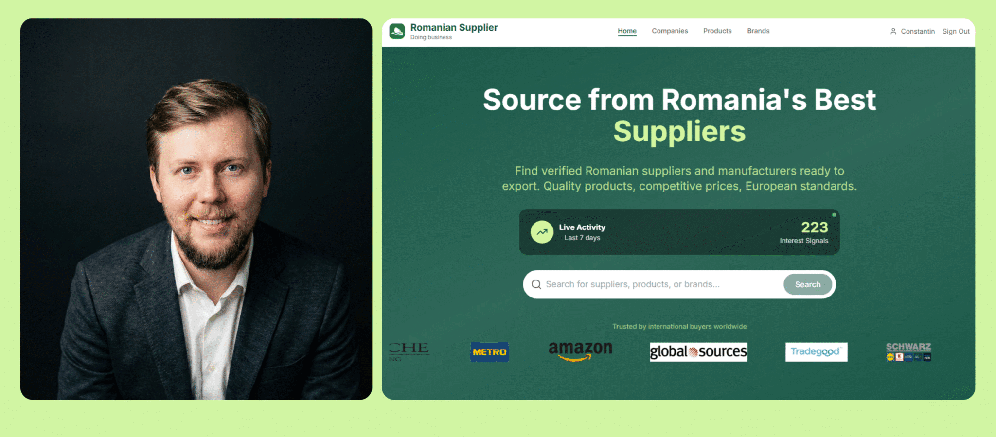 romanian-supplier.com platforma b2b export pt producatorii romani