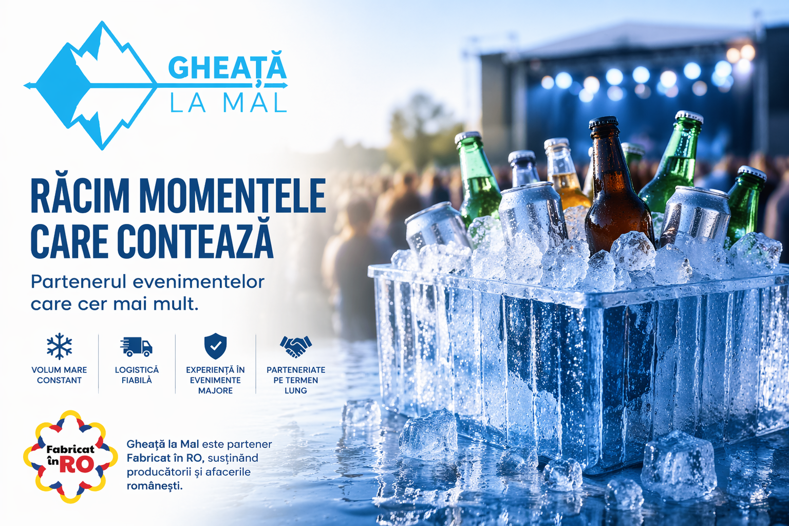 furnizor gheata pentru evenimente mari