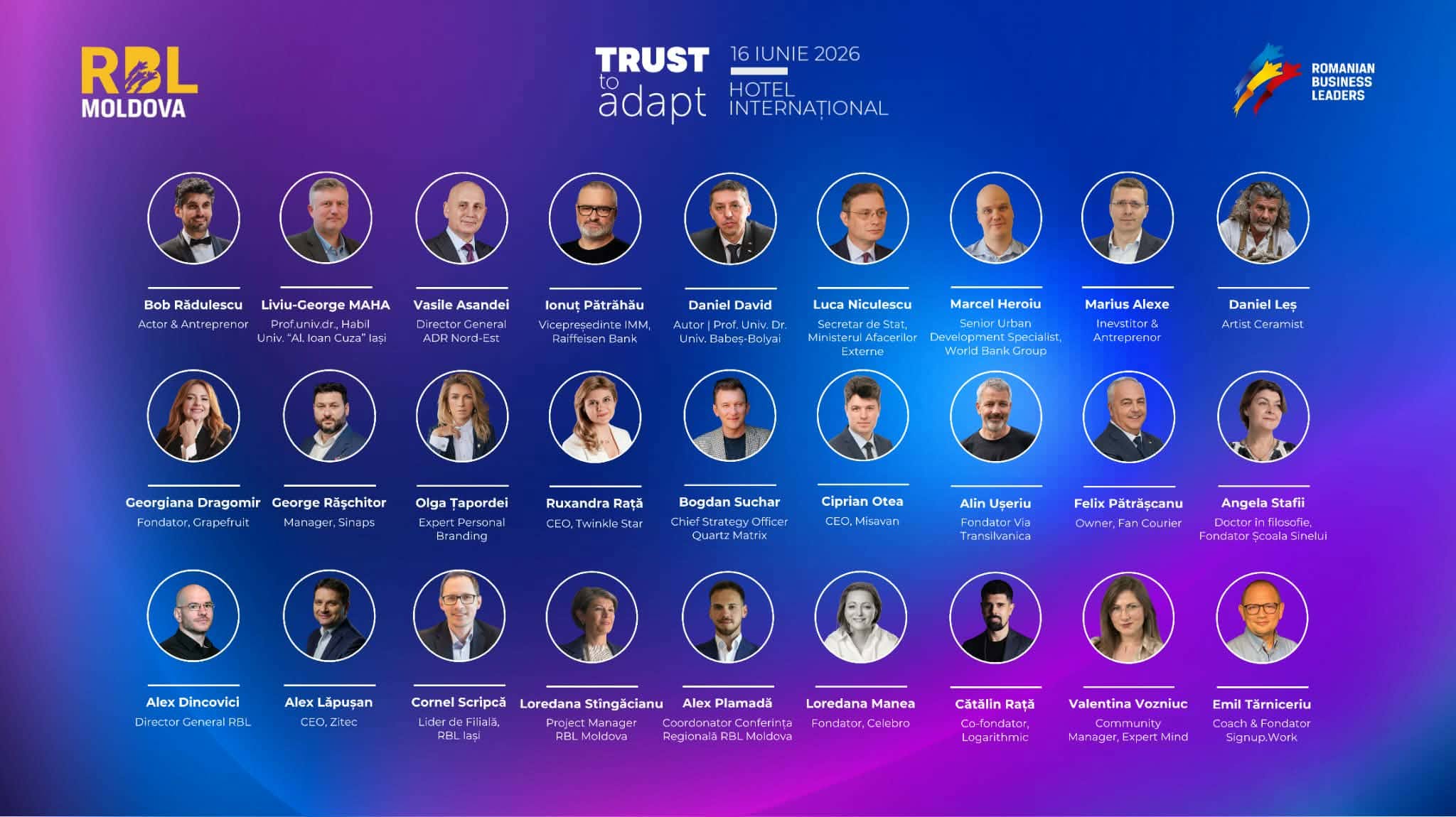 Trust to Adapt – Conferința care aduce împreună liderii de business ai Moldovei are loc mâine la Iași 2